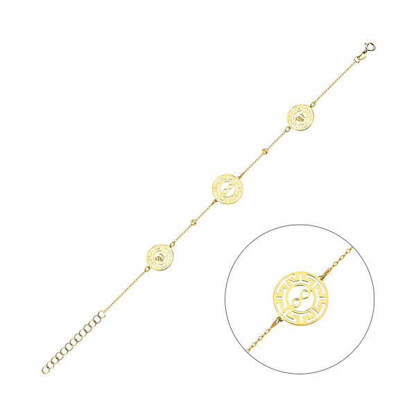 Золотий браслет Олімпія (арт. 326942ж) – зображення 1