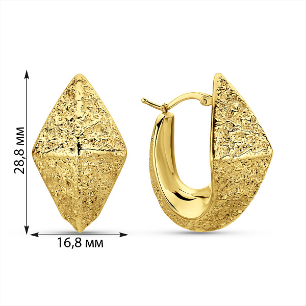 Серьги Francelli из желтого золота (арт. е1092006ж) – изображение 7