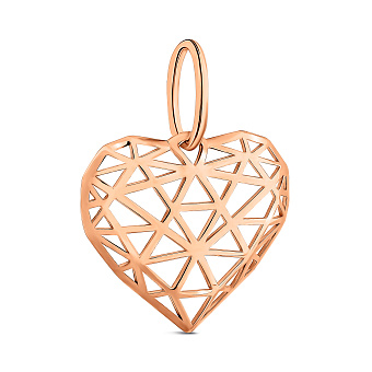 Золотой кулон Сердечко (арт. 440960)