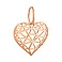Золотой кулон Сердечко (арт. 440960) – изображение 1