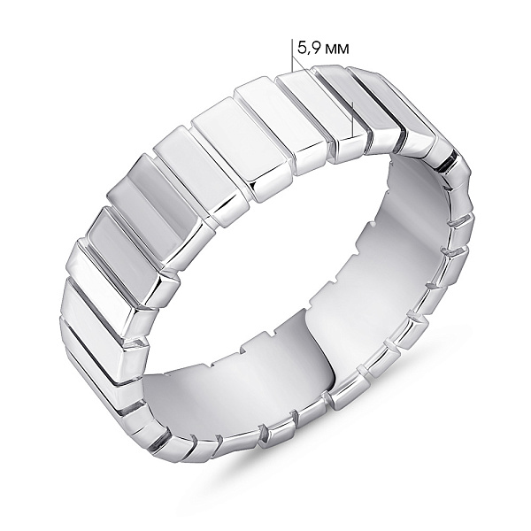 Серебряное кольцо без камней (арт. 7501/8198) – изображение 2