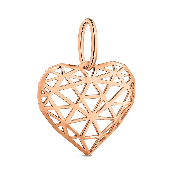 Золотой кулон Сердечко (арт. 440960) – изображение 1
