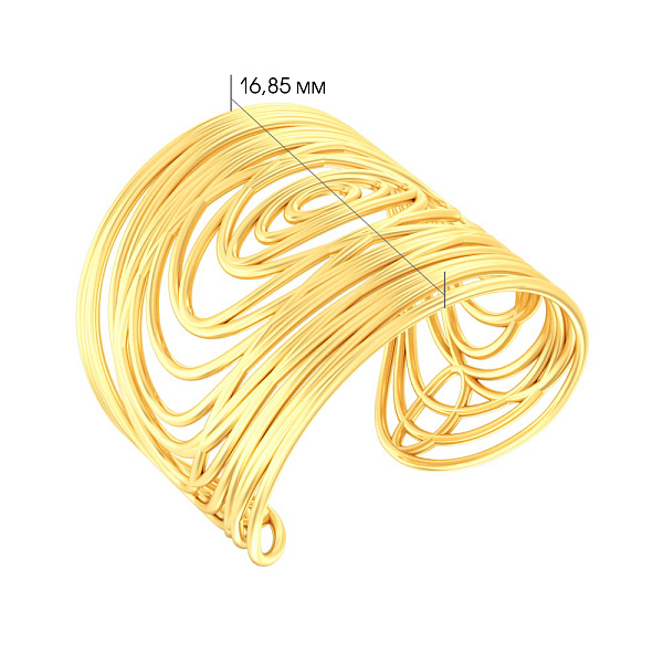 Кольцо из желтого золота Francelli (арт. 140056ж) – изображение 5