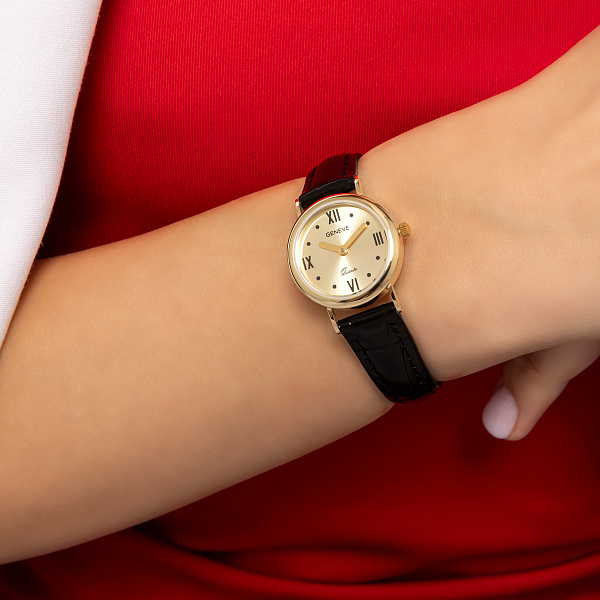 Классические часы из золота (арт. 260237жжч) – изображение 3