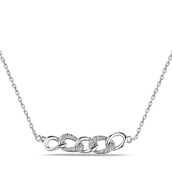 Фото Серебряное колье с фианитами (арт. 7507/2159)