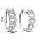 Серебряные серьги-кольца с фианитами (арт. 7502/9986/15) – изображение 2