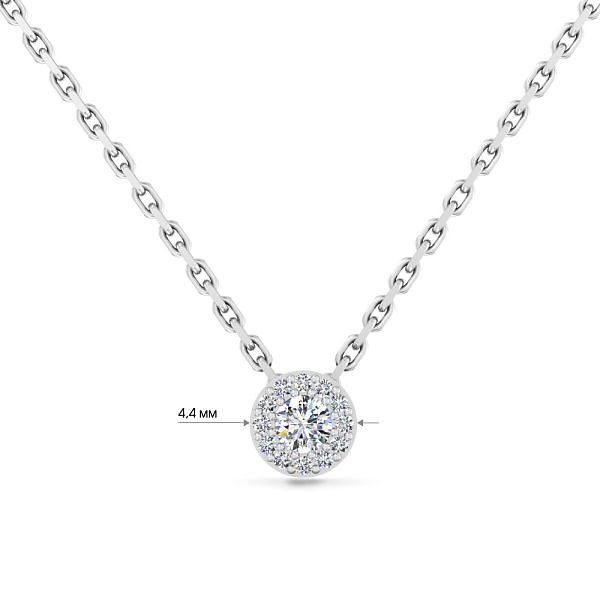 Золотое колье с бриллиантами (арт. Ц011668005б) – изображение 2