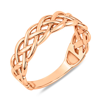 Фото Каблучка з червоного золота (арт. 141240)