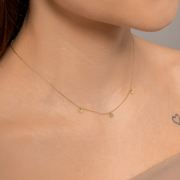 Кольє з жовтого золота "Монети" (арт. 351558/3ж) – зображення 3