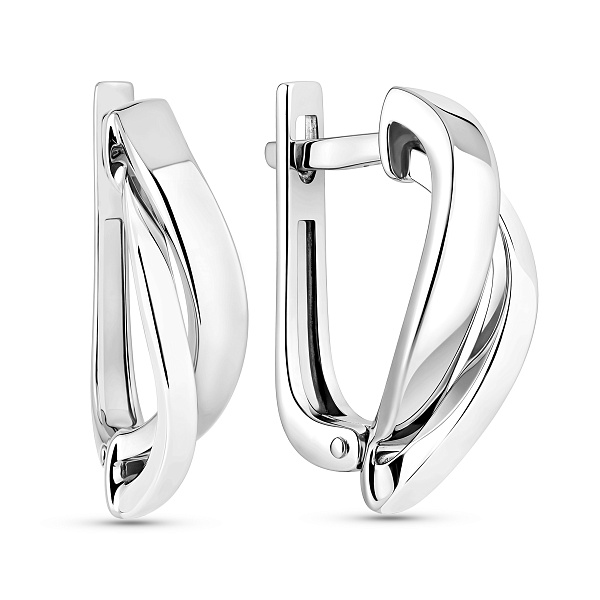 Золотые серьги без камней (арт. 110568б) – изображение 1