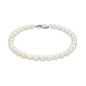 Браслет з перлів зі сталевою застібкою (арт. 9003/243/1жб)