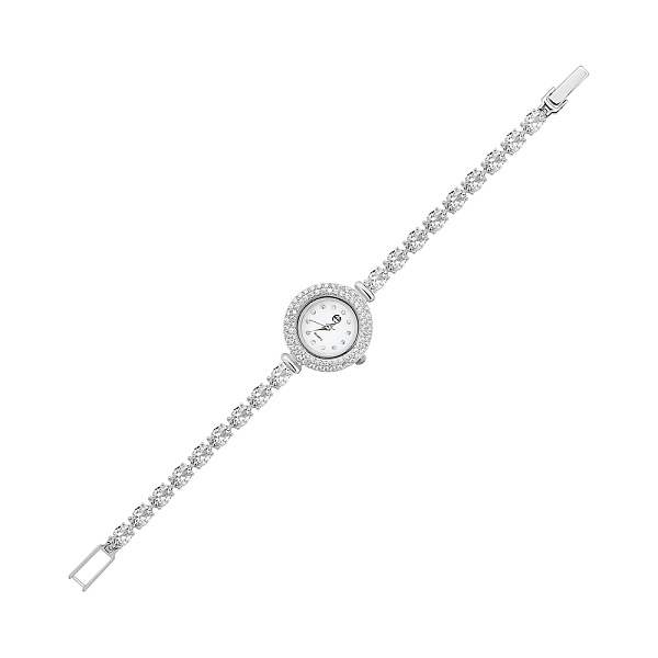Срібний годинник з фіанітами (арт. 7526/228) – зображення 1