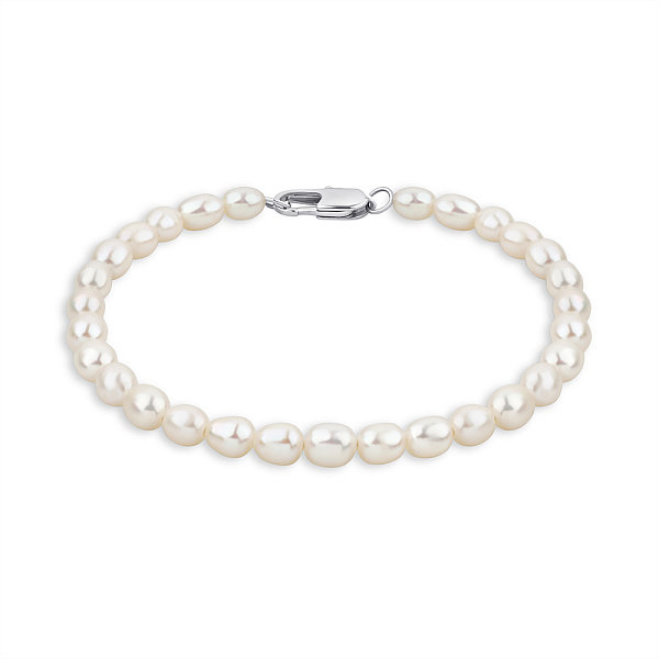 Браслет з перлів зі сталевою застібкою (арт. 9003/243/1жб) – зображення 1