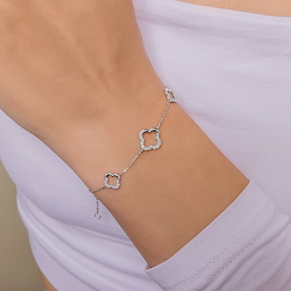 Золотий браслет з діамантами (арт. Б341630020б) – зображення 2