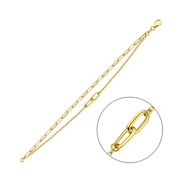 Золотой браслет Звенья (арт. 3261112ж) – изображение 1