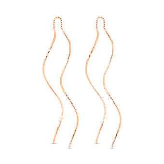 Золотые серьги-протяжки (арт. 1101014)