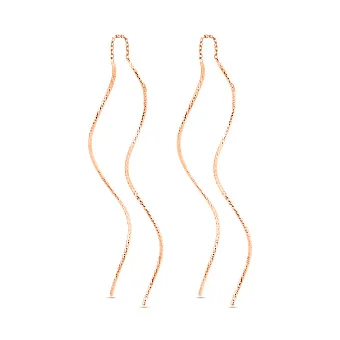 Золотые серьги-протяжки (арт. 1101014)