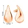 Серьги-пусеты Капля из красного золота (арт. 1091497/1) – изображение 2
