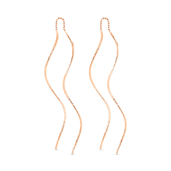 Золотые серьги-протяжки (арт. 1101014) – изображение 1