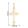 Хрестик з червоного і білого золота (арт. 440926кб) – зображення 2