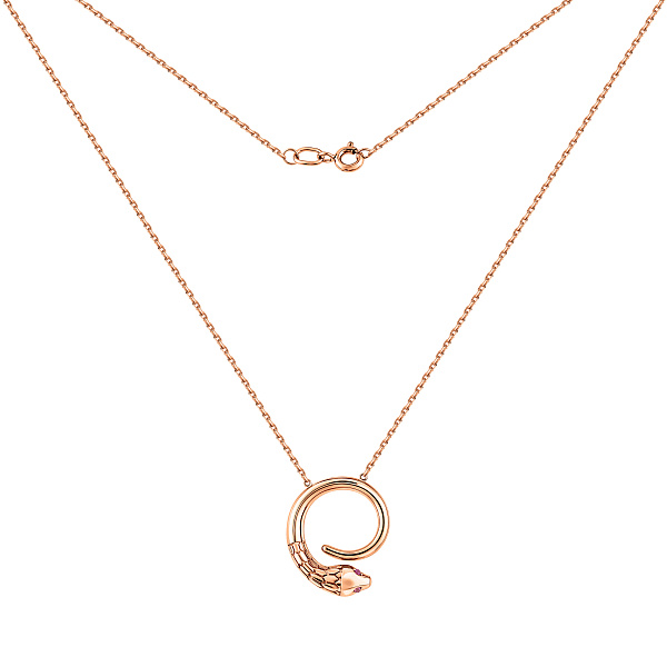 Колье из красного золота с фианитами (арт. 361450к) – изображение 2