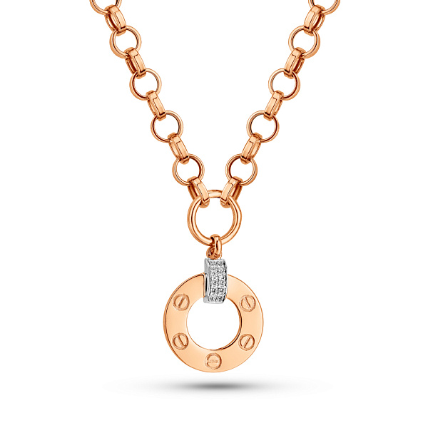 Золоте кольє з фіанітами (арт. 352355) – зображення 1