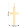 Крестик из красного золота  (арт. 440407/25) – изображение 4