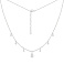 Серебряное колье с подвесками с фианитами (арт. 7507/2490) – изображение 2