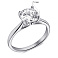 Серебряное кольцо с крупным фианитом (арт. 7501/6963) – изображение 2