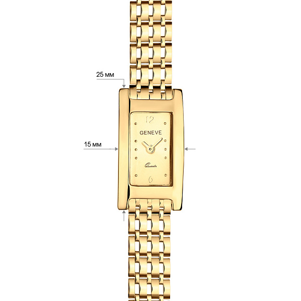 Кварцевые золотые часы (арт. 260109ж) – изображение 5