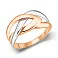 Каблучка з червоного та білого золота (арт. 156181кб) – зображення 1