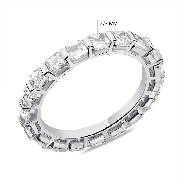 Кольцо из серебра с фианитами (арт. 7501/6575) – изображение 2