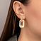 Серьги из красного золота без камней (арт. 1091822м) – изображение 2