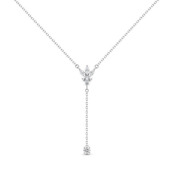Серебряное колье-галстук с фианитами (арт. 7507/2497) – изображение 1