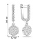 Серебряные серьги с фианитами (арт. 7502/10448) – изображение 2