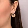 Золотые серьги без камней (арт. 105828кб) – изображение 3
