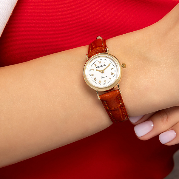 Золотые кварцевые часы (арт. 260235жбкр) – изображение 3