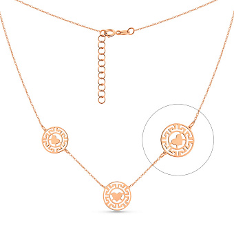 Фото Золотое колье Олимпия (арт. 352811)