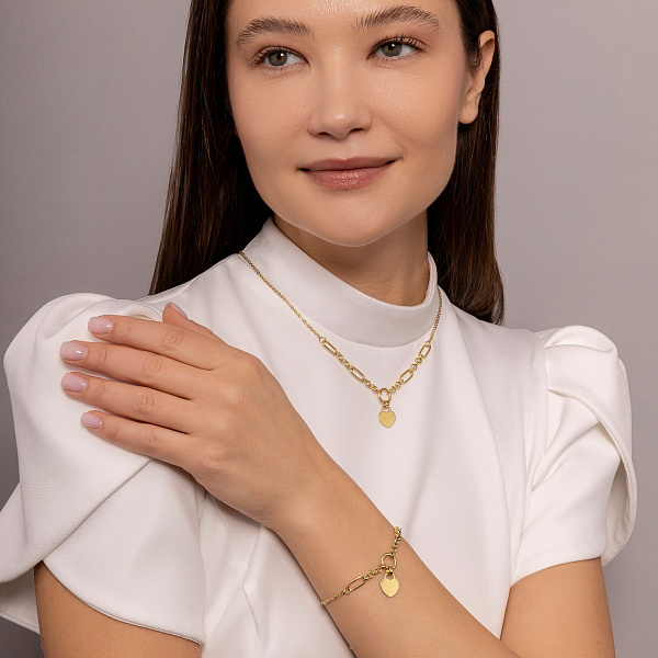 Браслет из желтого золота с подвеской (арт. 326334ж) – изображение 3