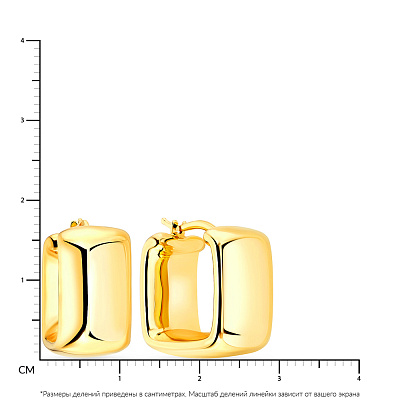 Сережки из желтого золота Francelli (арт. е105491ж)