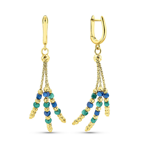 Серьги из желтого золота Francelli (арт. 1091271жсбрз) – изображение 1