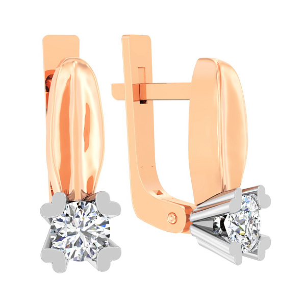 Золоті сережки з фіанітом (арт. 111020) – зображення 1