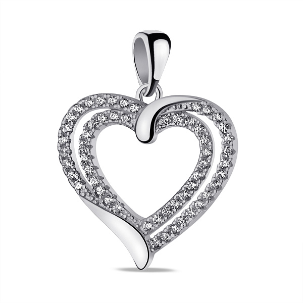 Серебряный подвес с фианитами (арт. 7503/4005) – изображение 1