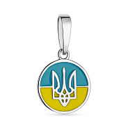 Підвіс зі срібла Тризуб-Герб України (арт. 7503/430ппегж)