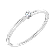 Кольцо из белого золота с бриллиантом (арт. К011224б)