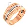 Кольцо Синергия из красного золота (арт. 140664) – изображение 3