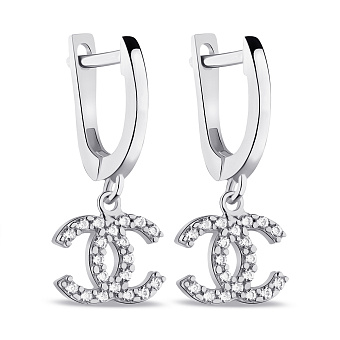 Серьги-подвески из серебра (арт. 7502/9115)