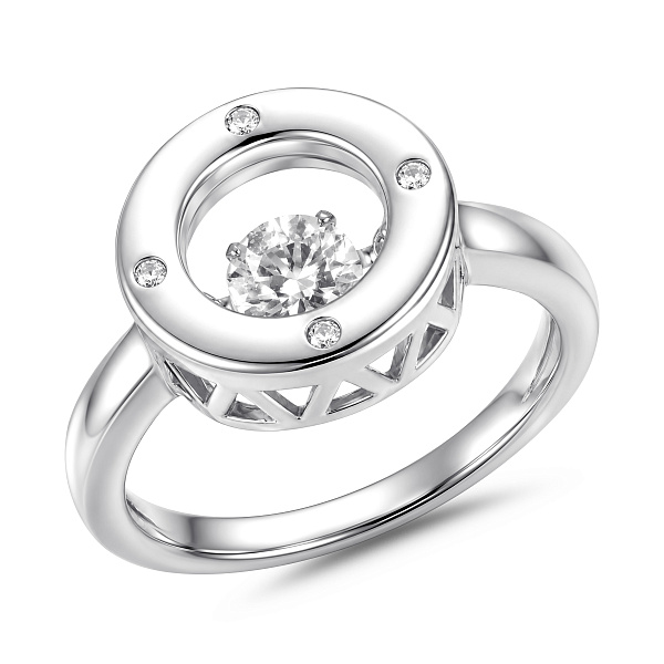Серебряное кольцо с фианитами (арт. 7501/8827) – изображение 1