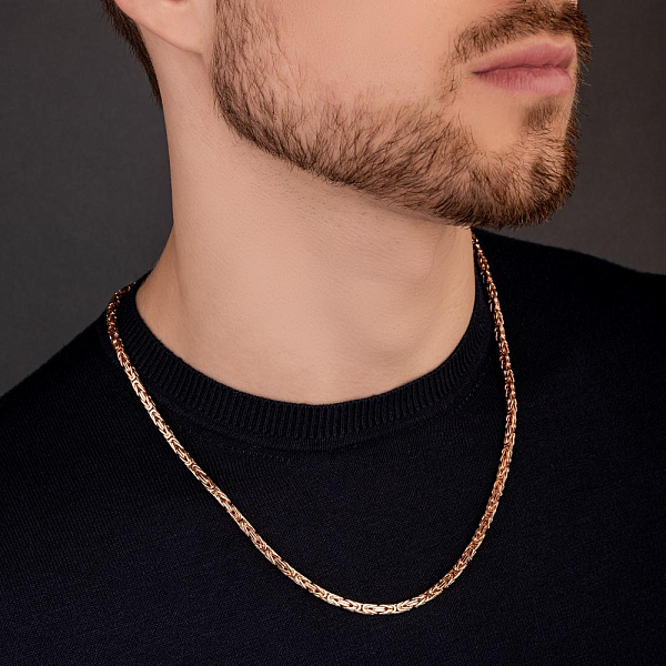 Цепочка из красного золота плетения Лисий хвост (арт. ц308256) – изображение 4