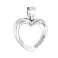 Золотая подвеска Сердце с фианитами (арт. 440478б) – изображение 1
